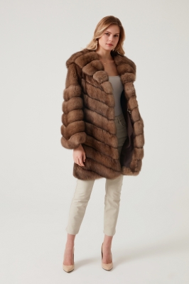 Bilgin's Mirena Sable Fur Women's Coat