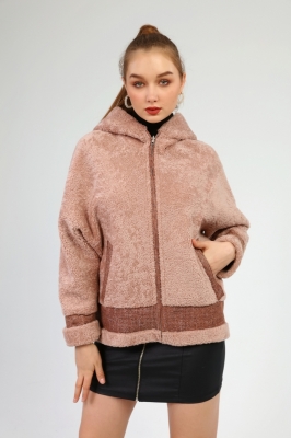 ALLA Leather & Fur Detailed Jacket 