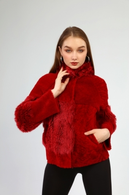 TOSCA Patchwork Women's Fur Jacket