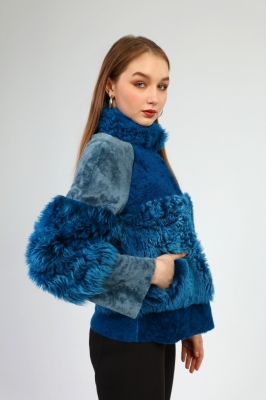 TOSCA Patchwork Women's Fur Jacket