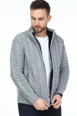 BRAID Rex Rabbit Fur Men's Wool Knitwear Vest