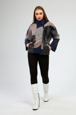 Mink/Anthracite, FOARTE Women's Fur Coat 