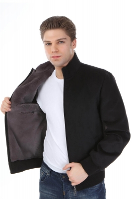 NACK Rex Rabbit Fur Men's Cashmere Coat