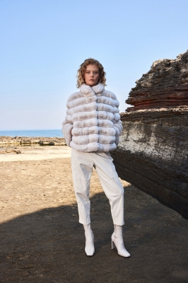 SNOWBALL Chinchilla Fur Women's Coat