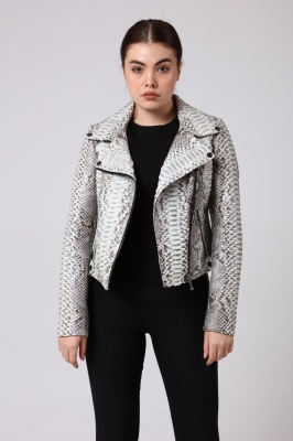 Bilgin's Argemon Python Leather Women's Jacket