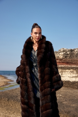 Sable, SAMY Sable Fur Women's Overcoat