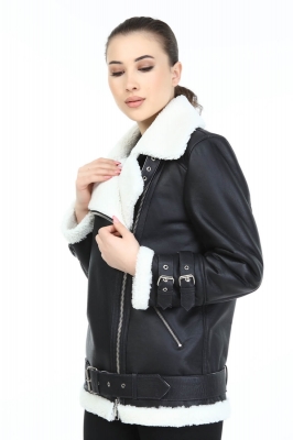 Scarlet Pilot Women's Fur Jacket