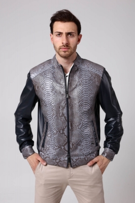 ASPIDIS Phyton Leather Man's Jacket