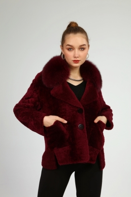 Red, FOXY Fox Fur Women's Jacket