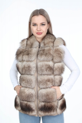 NOVADA Women's Fox Fur Vest