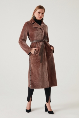 Ondre Lamb Fur Women's Overcoat