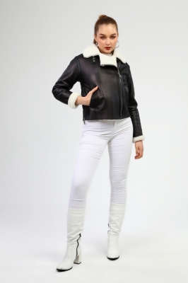 Black/White, SILKY Women's Pilot Jacket 