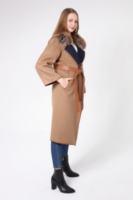 ROVI- Fox Fur Alpaca Women's Coat