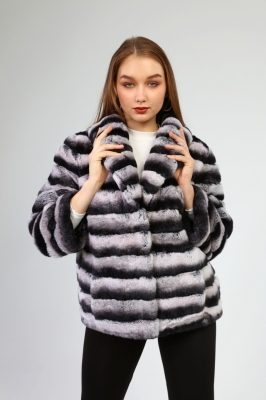 GREL Rex Chinchilla Fur Women's Coat 