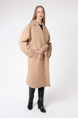 LAWYA Cashmere Women's Coat (Dark Beige) 