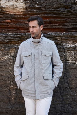 VERA Linen Fabric Men's Jacket